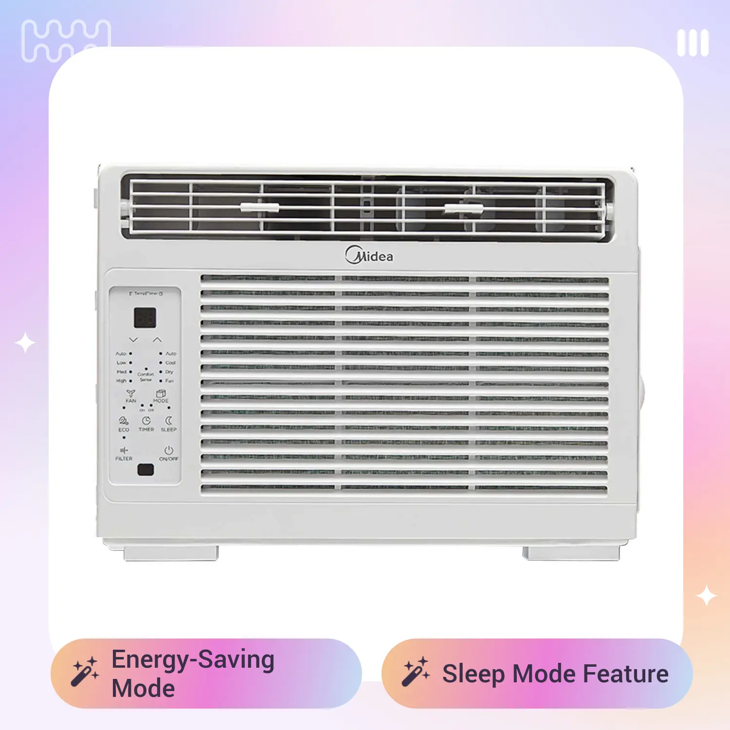Midea 5000 BTU Window Air Conditioner AC Unit with Remote, Like New Programmable Timer, Quiet Energy Saving Compact Window AC for Bedroom Office 150 Sq Ft Small Room Cooling White MAW05R1WBL-T Summer Heatwave Comfort US LA Warehouse Fast Shipping