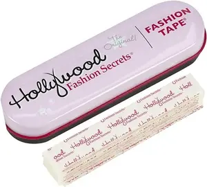 Hollywood Fashion Secrets Double Stick Fashion Tape, Seamless Style Support, Skin-Friendly Adhesive, for All Fabrics, 36-Strip Pack