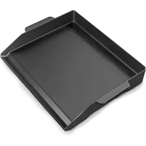 17" x 13" Universal Cast Iron Griddle for Gas Grill, Stove Top Griddle Insert for Charcoal Cooking Plate Outdoor Camping Tailgating Teppanyaki BBQ Accessory