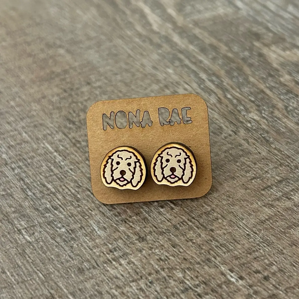 Golden Doodle Earrings