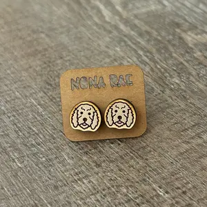 Golden Doodle Earrings