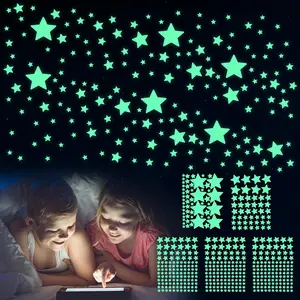 469 count Glow in The Dark Stars Wall Stickers, Glow in The Dark Stars for Ceiling Stars Glowing Wall Decals Decor Stickers Gift for Boys Girls  for   Bedroom Living Room