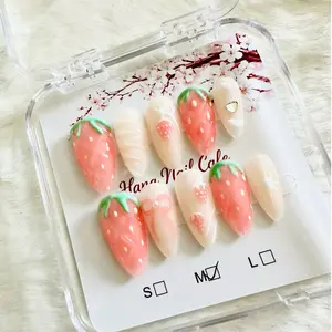 Summer Strawberry Press On Nails