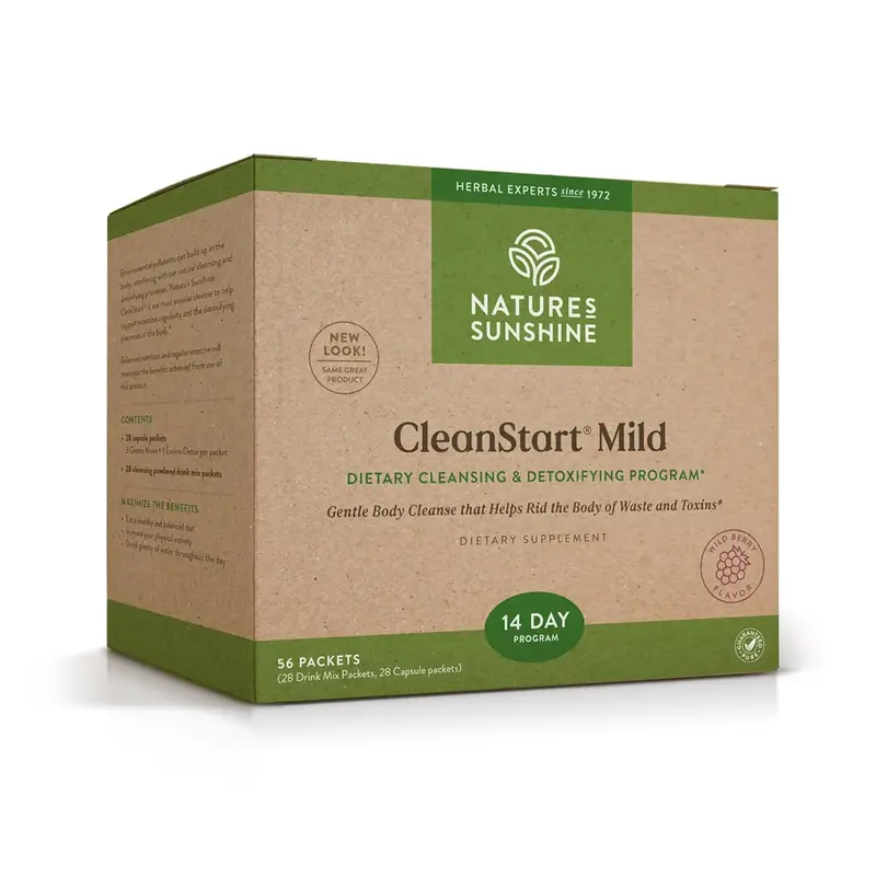 Nature's Sunshine CleanStart Mild, 56 Packets | Powerful Herbal Detox that Supports Natural, Everyday Cleansing of Waste from the Body