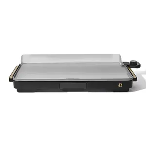 Beautiful XL Electric Griddle 12" x 22," Non-stick, Black Sesame by Drew Barrymore
