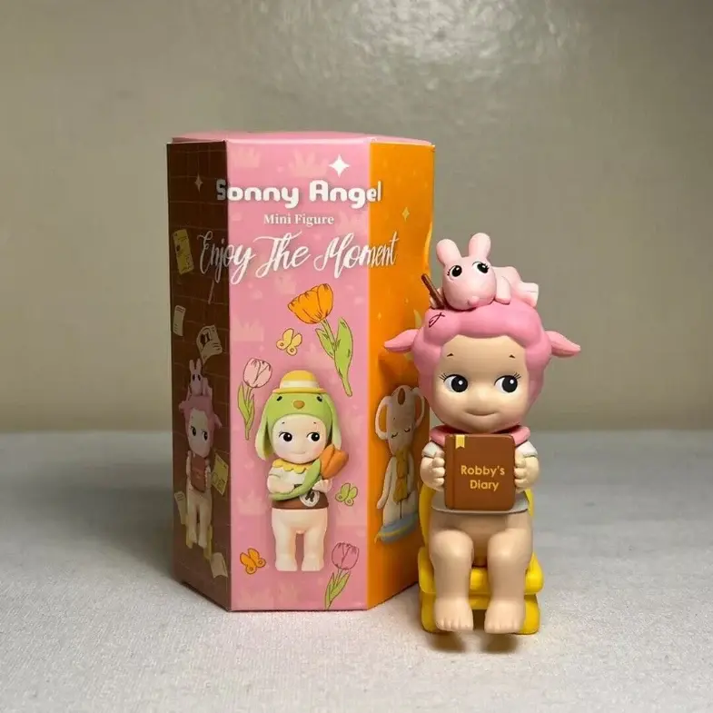 Style Enjoy The Moment Series Mini Figure | Kawaii Blind Box Mystery Toy Gift, Cute Adhesive Phone Laptop Decorative Blind Box