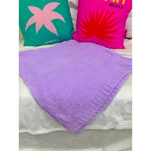 Lilac Fuzzy Blanket