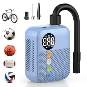 Portable Mini Wireless Air Pump, 150psi Digital Display, Suitable for Football Basketball Rugby Inflatable Mattress