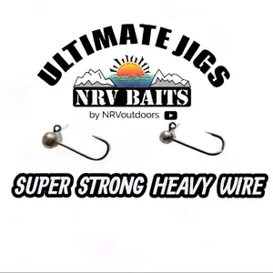 NRV Baits: Ultimate Jigs (5 Jigs per Pack) - 1/32oz & 1/64oz with 2x Stronger Design for Maximum Fish Catch