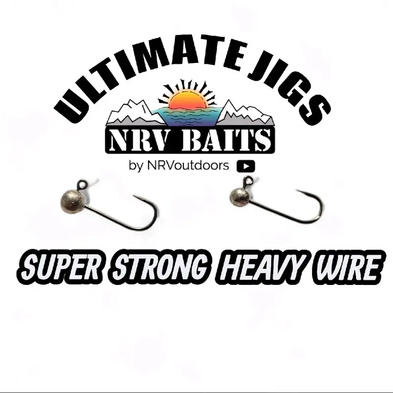 NRV Baits: Ultimate Jigs (5 Jigs per Pack) - 1/32oz & 1/64oz with 2x Stronger Design for Maximum Fish Catch