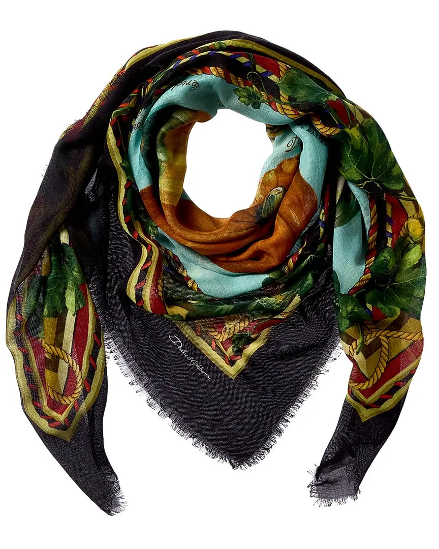 Dolce & Gabbana Cashmere & Silk-Blend Scarf