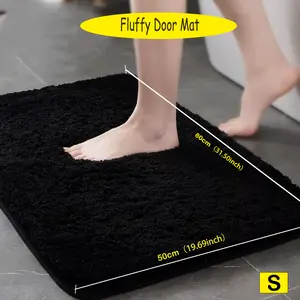 Fluffy Doormat, Small Home Decor Plush Carpet, Soft Floor Carpet, Non-slip Rug, Soft Mat for Room Decor, Carpet for Living Room, Bedroom, Modern Area Rug pet mat