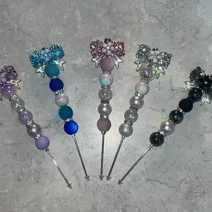 Craft/Pokey Tool - Colorful Beaded Design as Shown