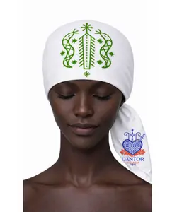 23.6X23.6 INCHES DAMBALLAH Mouchwa Head Scarf Mouchwa lwa mouchoir lwa Veve Ceremonial Scarf, Red Satin, Traditional Spiritual Design, Religious Altar Accessory Mouchwa Lwa Mouchoir Lwa Loa Mambo Ougan Manbo Vodoo Voudou Hoodoo Wican