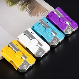 Foldable  Lighter, Windproof Butane Gas Lighter with Fidget Spinner Function, Creative Decompression Toy for Men, Ideal Gift for Smokers