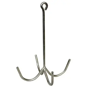 Metal 4-Prong Harness Bridle Hook