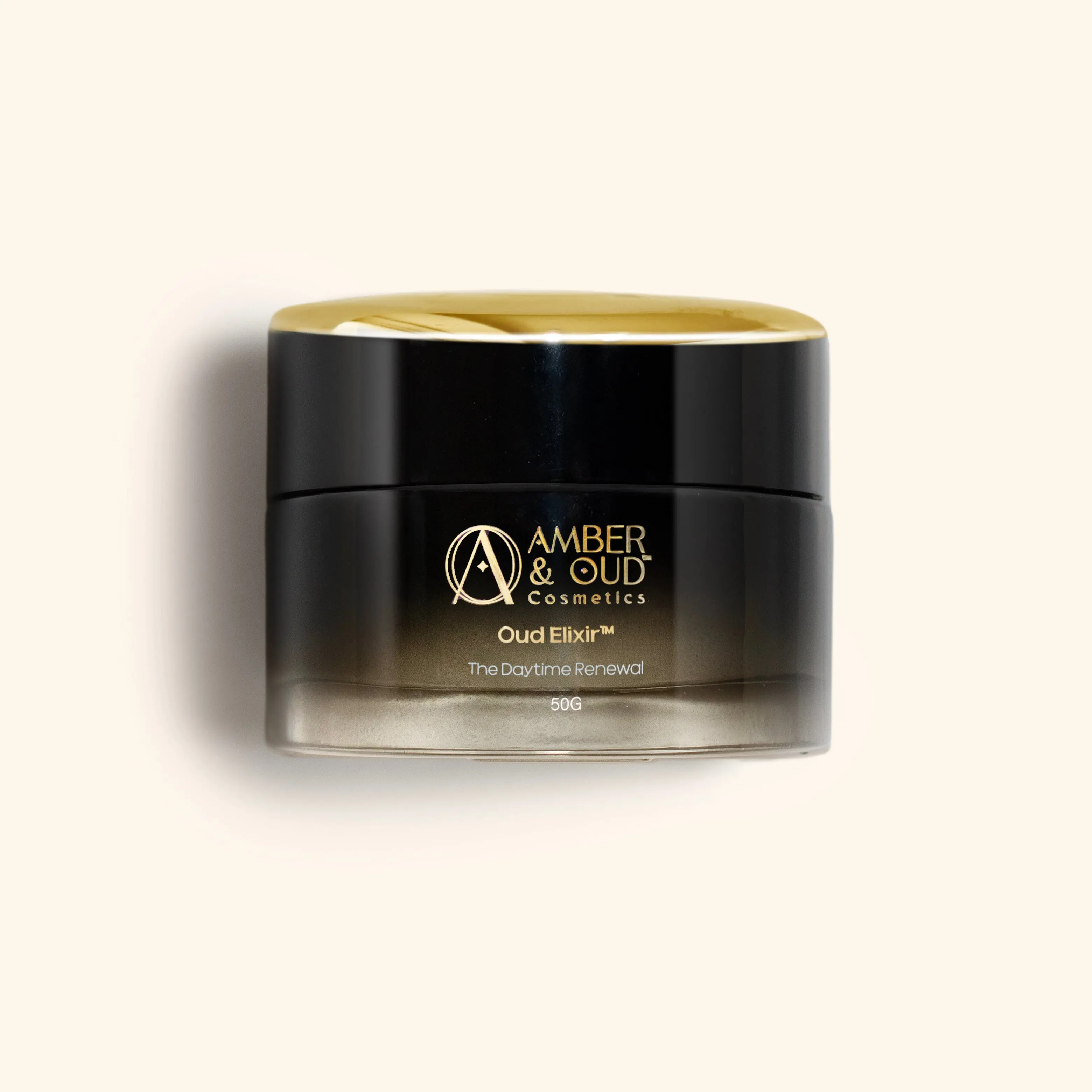 Amber & Oud Cosmetics Oud Elixir Daily Facial Moisturizer with Hyaluronic Acid, Vitamin E & Avocado, 50g/1.76oz
