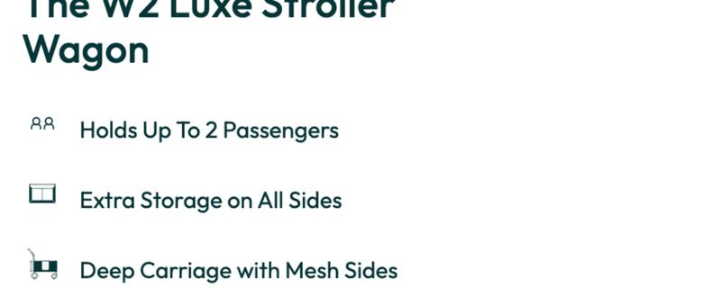W2 Luxe Double Stroller Wagon (2 Seater) - FINAL SALE