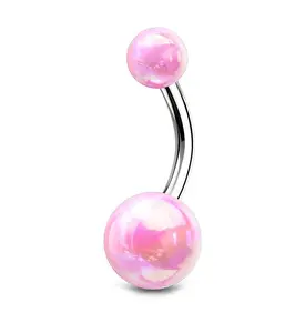 Pink Ory Belly Button Ring