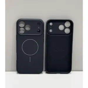 Genuine Liquid Magnetic Wireless Charging Phone Case for iPhone 17 Air Pro Max Plus - Matte Finish, Flexible Material, Minimalist Smartphone Accessory, Compatible with Handheld Cellphone Devices, Ideal for Tech Lovers