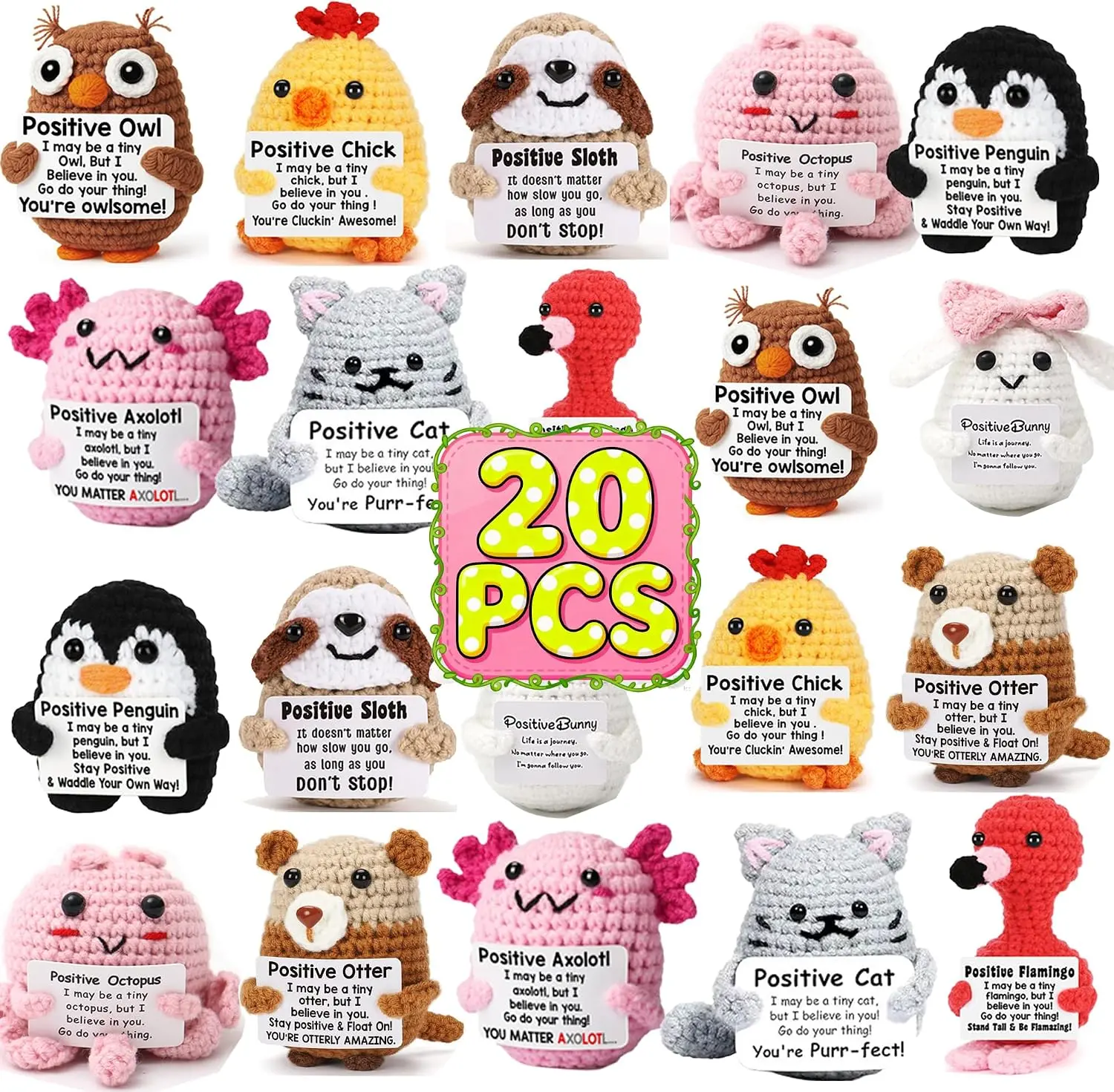 Positive Crochet Animals