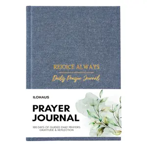 ILOHAUS Daily Guided Prayer Journal: 180 Days of Guided Daily Prayers, Gratitude & Reflection | Godly Bible Journals for Scribe | Bible Study and Prayer Tracker Tool