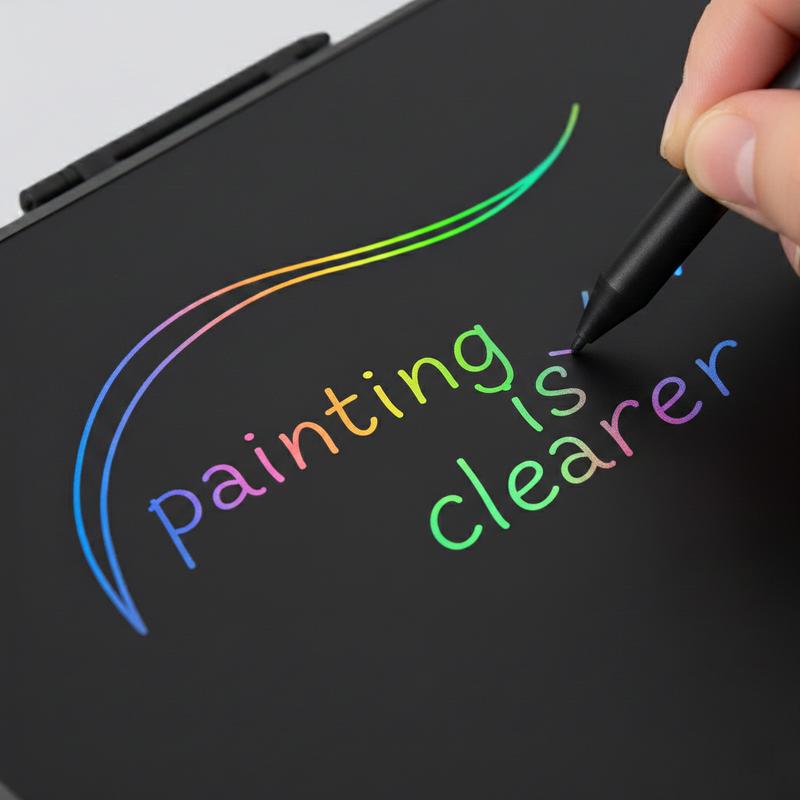 22 Inch Large LCD Writing Tablet, Colorful Electronic Drawing Board, Professional Memo Board for Home Office, Portable Whiteboard for Meeting, Menu Display for Restaurant & Cafe, Erasable & Reusable Notepad with Lock Function