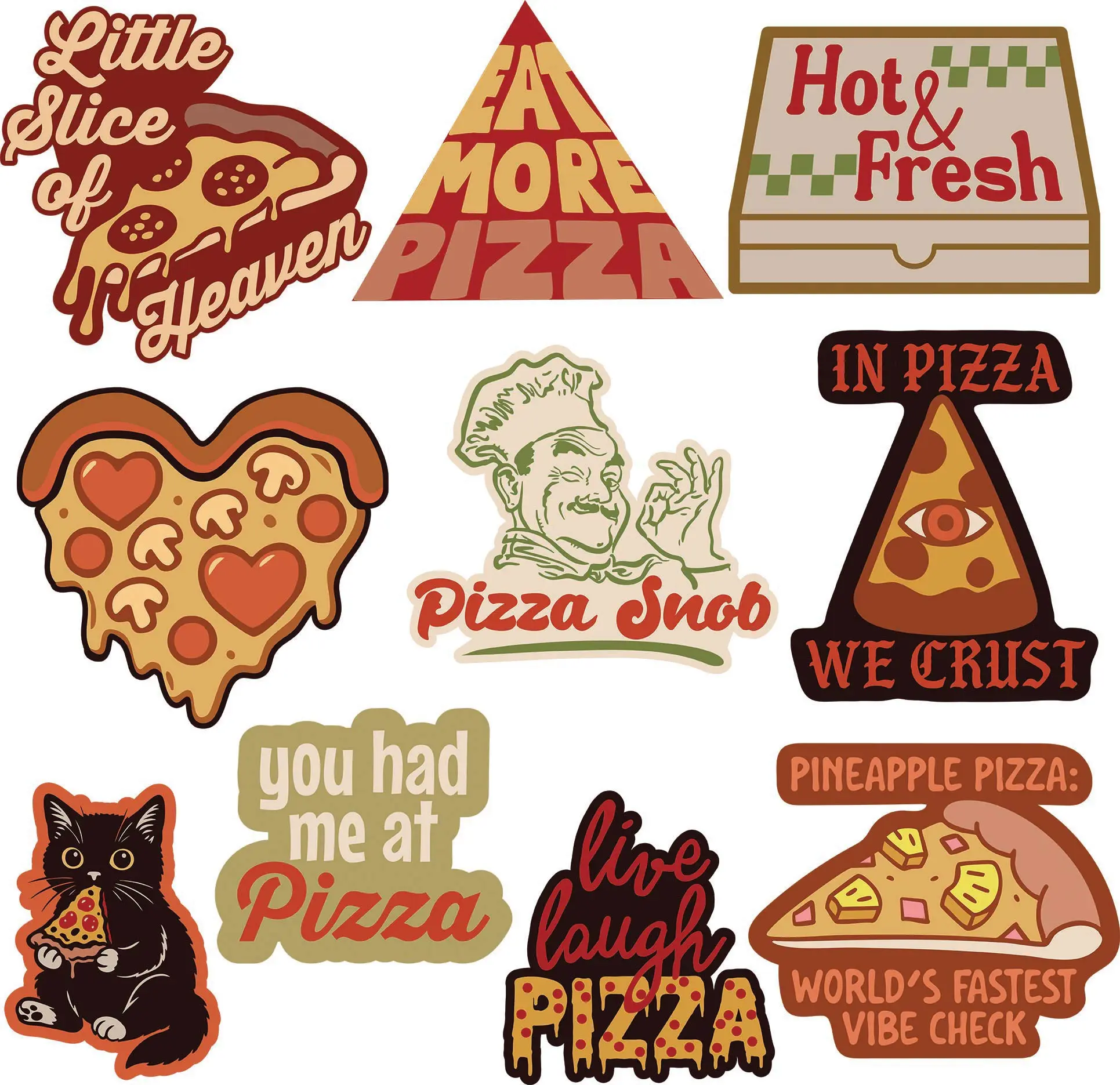 Pizza Sticker Extra Large Stickers for Adults Funny Food Adhesives with Memes Funny Stickers with Colorful Graphic Decals Funny Food Multi Pizza Sticker Extra Large Stickers for Adults Funny Food Adhesives with Memes Funny Stickers with Colorful Graphic Decals Funny Food Multi