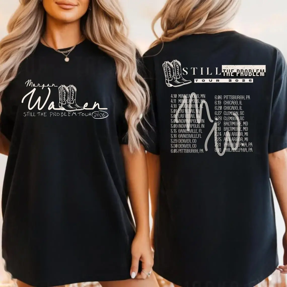 2026 Still the Problem,M W shirt,im the problem,wallen shirt, still the problem,country concert tshirt