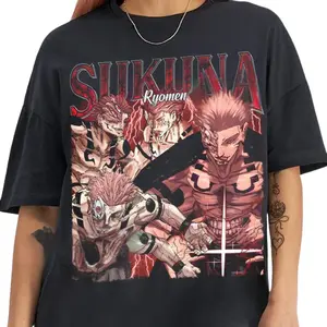 Limited Ryomen Sukuna TShirt, Vintage Retro Anime Shirt, Anime Manga Shirt Gift For Otaku Unisex TShirt