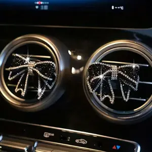 Rhinestone Decor Car Air Freshener, Car Fragrance, Car Interior Diffusers, Car Air Outlet Decoration, Car Interior Decoration Accessories for Women & Girls