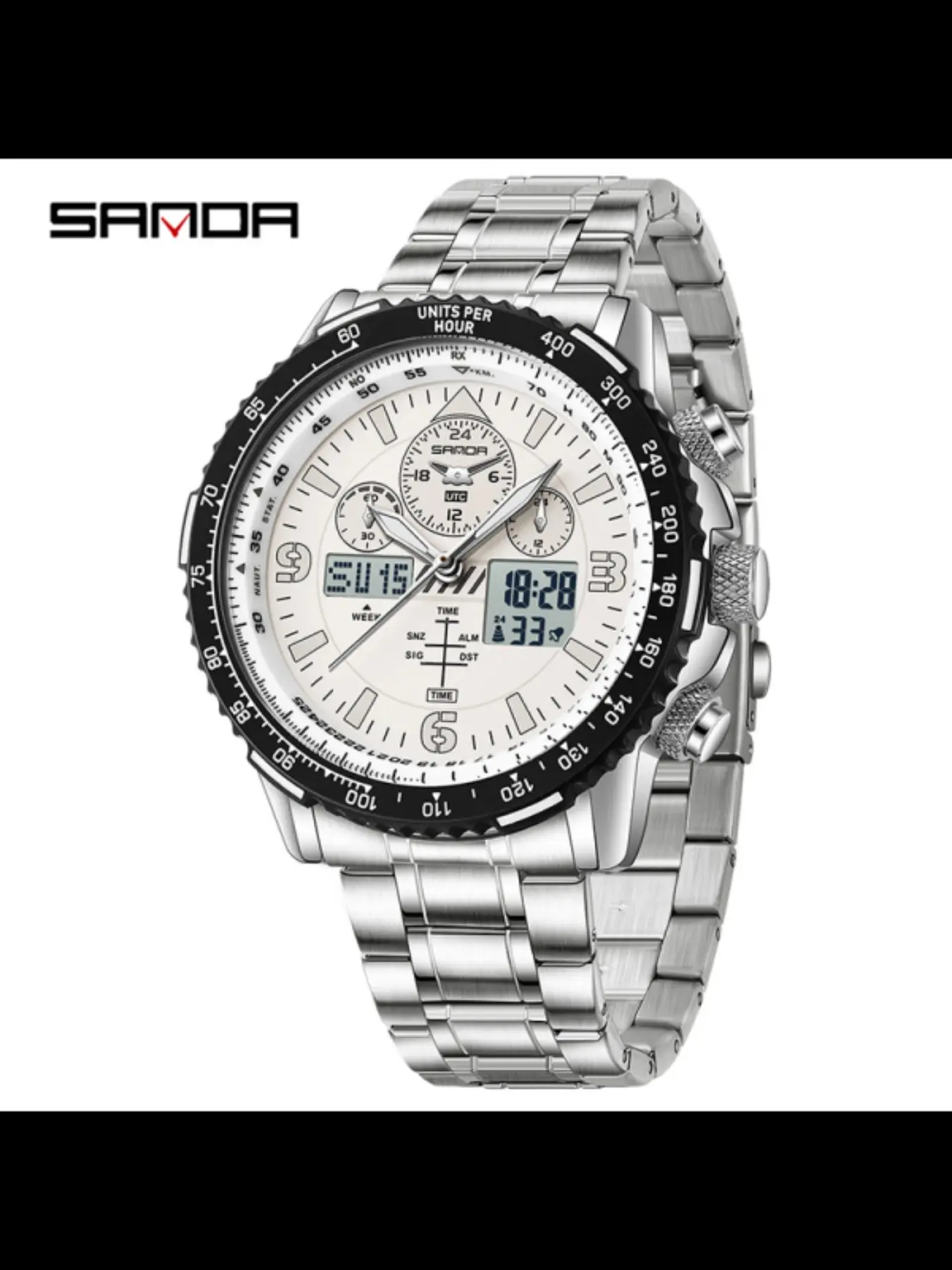 Sanda Cross-Border Live Watch, Unisex Dopamine Fashion Trend Outdoor Waterproof Casual Student Wristwatch, Quartz Analog Watch, Quartz Waterproof Watch