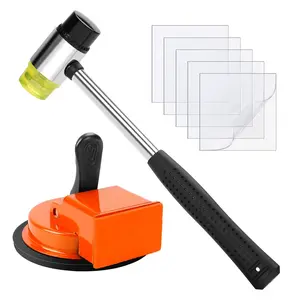 Gap Fixer Tool Kit to Close Gaps, Suction Cup Gap with 5 Reusable Sticky Pads & Mallet, Duty Repair Tool, Laminate Flooring, Vinyl Repair Kit, Gap Tool