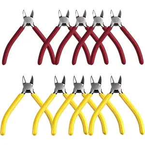 10 count 6" Precision Wire Cutters Spring  Flush Cutters  Side  Clippers Diagonal  Pliers for  Making, Crafts, Electronics, Zip Ties