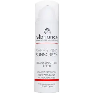 Vibriance Sheer Zinc Sunscreen - SPF 50 Broad Spectrum Hydrating Brightening Sunscreen