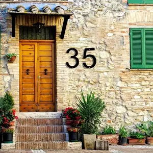 3D Modern Metal House Numbers, Durable Floating Wall Mount Address Sign, Easy to Install, No Electricity Required, Outdoor Home,yard,street,mmailbox