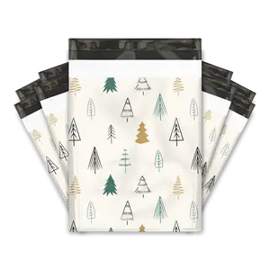10x13 Fir Trees Designer Poly Mailers Shipping Envelopes Premium Printed Bags
