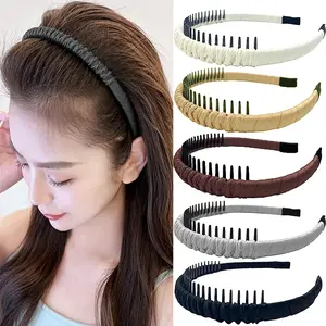 5 Pack Braided Headbands for Women  Bands for Women's Hair Wide Hairband Non slip Thin Headband with  Twisted Boho Hair Accessories - White/Black/Khai/Brown/Grey