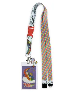 Rainbow Brite Breakaway Lanyard Twink Badge ID Holder With 2" Rubber Charm