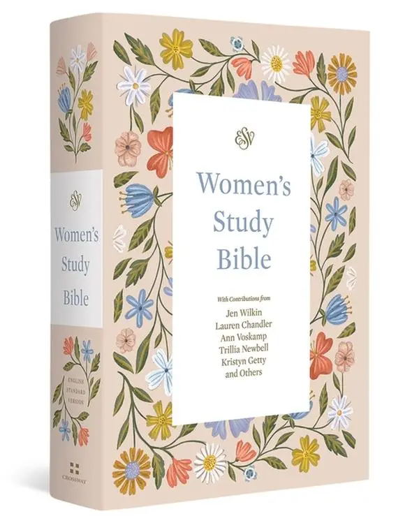 ESV Women's Study Bible (Hardcover, Blush Wildflower Design) by Dana Tanamachi