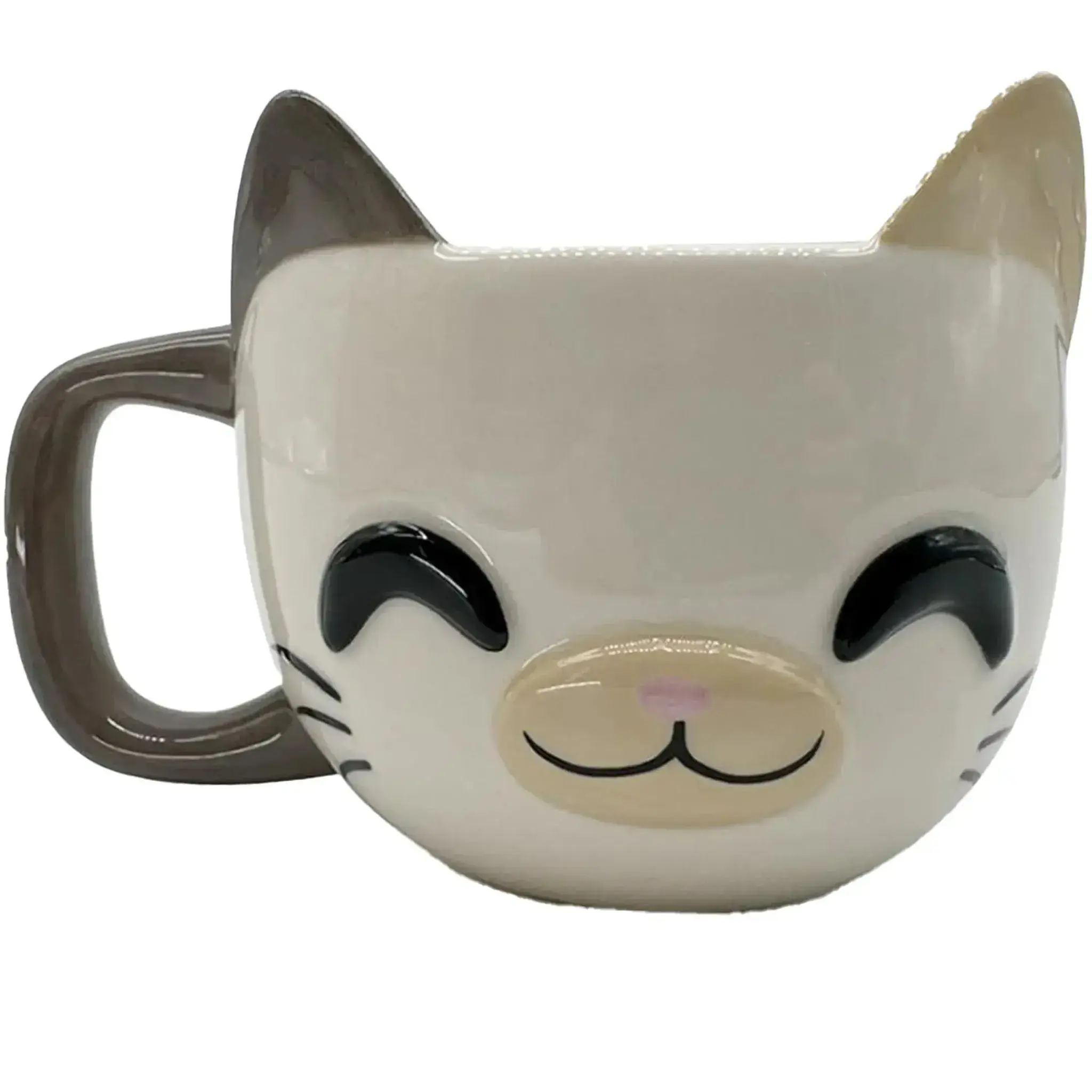 Calico Cat Sculpted Mug (Ceramic, 8 oz.) - Youtooz