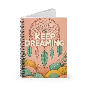 Dream Catcher Spiral Notebook - Ruled Line, Dream Journal, Writing Journal, Planner, Bullet Journal, Boho Notebook, Dreamer Gift