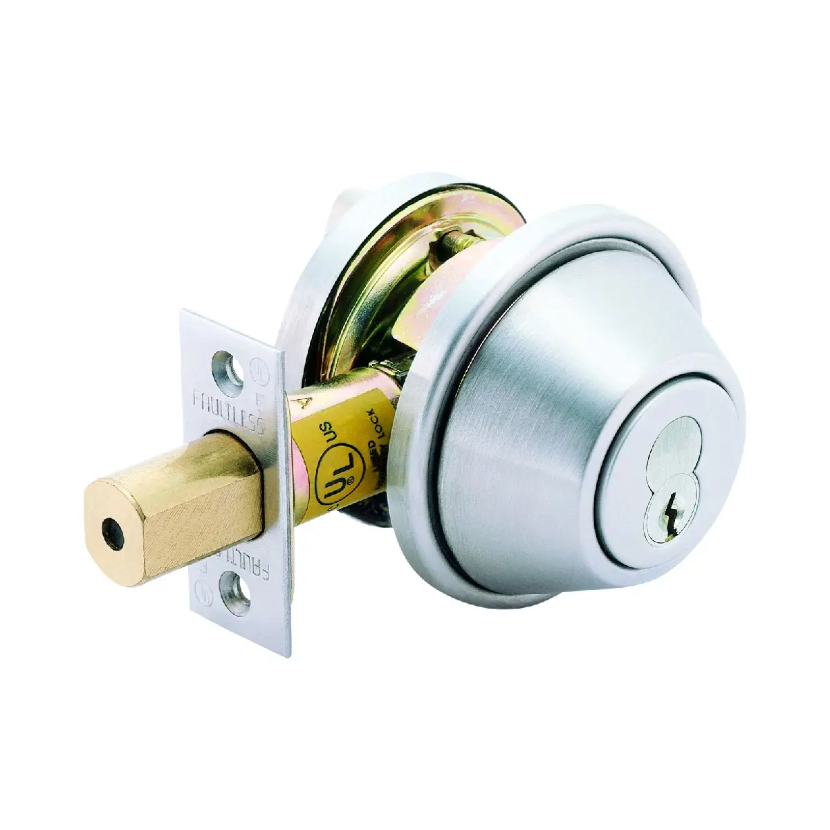Pamex Single Cylinder Solid Brass Grade 2 Commercial Deadbolt from the FD7 Series