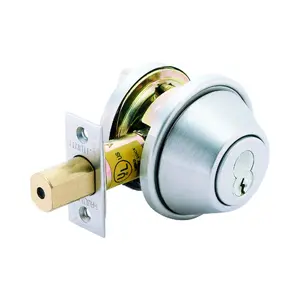 Pamex Single Cylinder Solid Brass Grade 2 Commercial Deadbolt from the FD7 Series