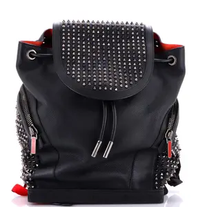 Pre-owned christian louboutin Leather Backpacks Explorafunk Backpack Spiked by Rebag