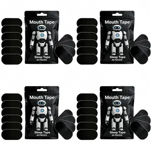 Ning Mouth Tape 120/60/30 Strips 4/2/1-Month Supply Hypoallergenic Adhesive Gentle Ultra Breathable Stop Snoring Sleep Tape Sports Accessory Black and Pink