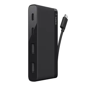 Belkin F4U090BTBLK 4-Port USB 3.1 Gen 1 Type-C Mini Hub - Black