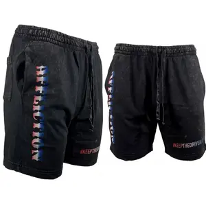 AFFLICTION KEEP THE DRIVE ALIVE Men's Sweat short Black
