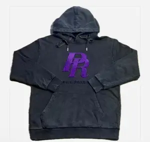 Slate Noir Monogram Vintage Hoodie