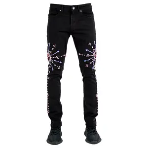 "Starburst" Hand-Made Denim - Jet Black